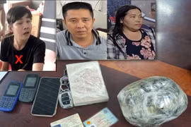 Ba đối tượng cùng số ma túy bị phát hiện, bắt giữ. (Ảnh: Công an tỉnh Thanh Hóa)