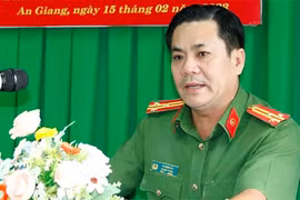 Nguyên Trưởng Công an thành phố Châu Đốc Hà Minh Đấu. (Ảnh: Công an An Giang)