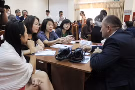 Doanh nghiệp Việt Nam và Bulgaria tìm kiếm cơ hội hợp tác tại một Diễn đàn Thương mại Việt Nam-Bulgaria. (Ảnh: Xuân Anh/TTXVN)