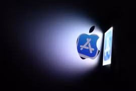 Biểu tượng App Store của Apple. (Ảnh: AFP/TTXVN)