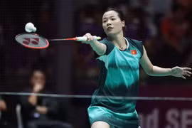 Tay vợt Nguyễn Thùy Linh. (Ảnh: Minh Quyết/TTXVN)