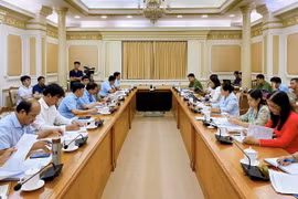 Toàn cảnh buổi làm việc. (Ảnh: Hồng Giang/TTXVN)