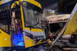 Hiện trường vụ tai nạn. (Nguồn: Fanpage Biên Hòa-Đồng Nai)