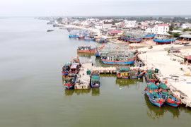 Đội tàu cá công suất lớn và cảng cá được xây dựng giúp ngư dân Quảng Trị khai thác hải sản hiệu quả. (Ảnh: Nguyên Lý/TTXVN)