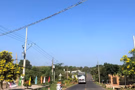 Những tuyến đường xanh, sạch đẹp tại xã Suối Nghệ, huyện Châu Đức được hình thành từ chương trình xây dựng nông thôn mới. (Nguồn: baobariavungtau.com.vn)