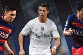 Messi, Ronaldo và Suarez sẽ cạnh tranh danh hiệu Cầu thủ xuất sắc nhất châu Âu. (Nguồn: UEFA.com)