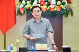 Chủ tịch Quốc hội Vương Đình Huệ phát biểu. (Ảnh: Doãn Tấn/TTXVN)