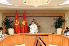 Phó Thủ tướng Vương Đình Huệ phát biểu. (Ảnh: Văn Điệp/TTXVN)