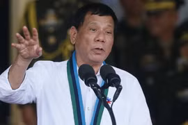 Tổng thống Philippines Rodrigo Duterte. (Nguồn: AP/TTXVN)