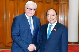 Thủ tướng Nguyễn Xuân Phúc tiếp Bộ trưởng Ngoại giao Đức Frank Waler Steinmeier đang ở thăm chính thức Việt Nam. (Ảnh: Thống Nhất/TTXVN)