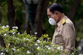 Thủ tướng Thái Lan Prayut Chan-o-cha tại Tòa nhà chính phủ ở thủ đô Bangkok ngày 22/8. (Ảnh: AFP/TTXV)