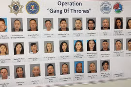 Ảnh các tay anh chị gốc Việt đã bị bắt trong chiến dịch Gang of Throne. (Nguồn: mercurynews.com)