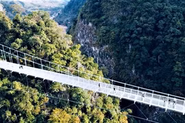 Cầu kính Bạch Long. (Nguồn: baovanhoa.vn)