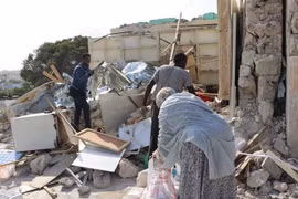 Hiện trường một vụ nổ tại Mogadishu, Somalia. (Nguồn: AFP/TTXVN)
