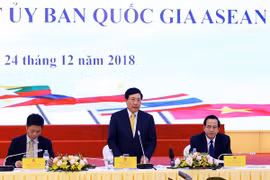 Phó Thủ tướng Phạm Bình Minh phát biểu tại phiên họp đầu tiên của Ủy ban Quốc gia ASEAN 2020. (Nguồn: baochinhphu.vn)