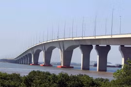 Cầu vượt biển Đình Vũ-Cát Hải là cầu vượt biển dài nhất Việt Nam với bề rộng 29,5m với 4 làn xe (2 làn xe cơ giới và 2 làn xe thô sơ). 