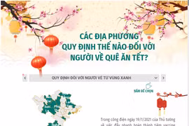[Infographics] Các địa phương quy định thế nào với người về quê ăn Tết