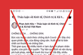 Dịch COVID-19: Không để tin giả ảnh hưởng xấu đến trật tự xã hội