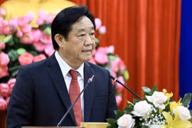 Ông Nguyễn Hoàng Thao, Chủ tịch UBND tỉnh Bình Dương phát biểu. (Ảnh: Chí Tưởng/TTXVN)