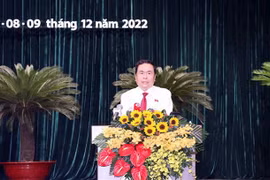 Ủy viên Bộ Chính trị, Phó Chủ tịch Thường trực Quốc hội Trần Thanh Mẫn phát biểu chỉ đạo tại phiên khai mạc Kỳ họp. (Ảnh: Xuân Khu/TTXVN)