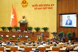 Thủ tướng Phạm Minh Chính trả lời chất vấn. (Ảnh: Minh Đức/TTXVN)
