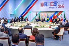 Toàn cảnh Hội nghị Cấp cao Nhóm BRICS ở Kazan, Nga, ngày 23/10/2024. (Ảnh: ANI/TTXVN)