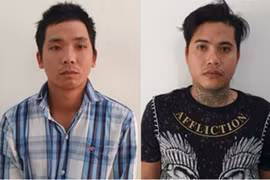 (Từ trái qua) Trần Tuấn Thanh, Chung Thanh Tuấn, Trần Văn Nam và Trần Thanh Việt. (Ảnh: TTXVN phát)