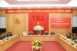 Quang cảnh họp báo. (Ảnh: Doãn Tấn/TTXVN)