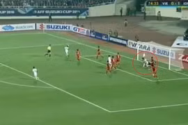 Video Nguyên Mạnh bị đuổi vì đánh nguội cầu thủ Indonesia