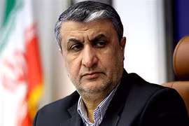 Ông Mohammad Eslami, người đứng đầu Tổ chức Năng lượng Nguyên tử của Iran tại một cuộc họp ở Tehran. (Ảnh: AFP/TTXVN)