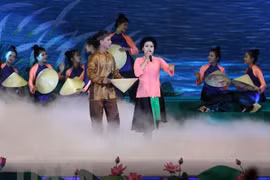 Một tiết mục Dân ca Ví, Giặm. (Ảnh minh họa: Thanh Tùng/TTXVN)