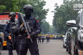Cảnh sát Indonesia. (Ảnh: AFP/TTXVN)