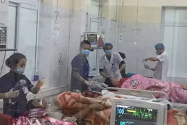 Điều trị cho bệnh nhân ngộ độc do ăn trứng cóc. (Nguồn: TTXVN)