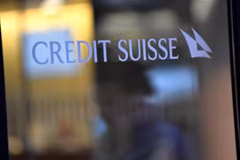 Biểu tượng Credit Suisse. (Nguồn: AFP/TTXVN)