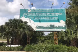Làng Văn hóa các dân tộc Việt Nam. (Nguồn: Vietnam+)