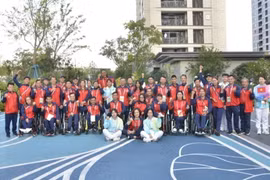 Đoàn Thể thao Người Khuyết tật Việt Nam tham dự Asian Para Games 2023. (Ảnh: TTXVN phát)