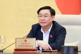 Chủ tịch Quốc hội Vương Đình Huệ phát biểu. (Ảnh: Doãn Tấn/TTXVN)