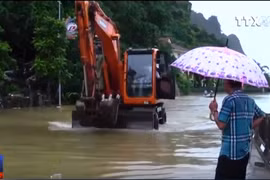 Khắc phục ngập úng ở khu vực đèo Bụt, Quốc lộ 18A thông tuyến trở lại