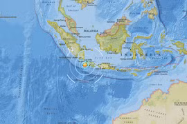 Vị trí xảy ra trận động đất. (Nguồn: usgs)