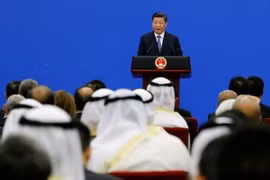 Chủ tịch Trung Quốc Tập Cận Bình phát biểu tại diễn đàn. (Nguồn: Reuters)