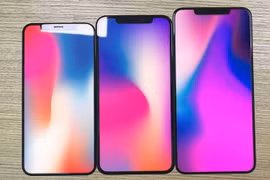 Ba mô hình được cho là của ba mẫu iPhone 2018. (Nguồn: Ben Geskin /Twitter)