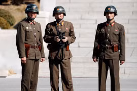 Binh sỹ Triều Tiên ở khu DMZ. Ảnh minh họa. (Nguồn: Getty Images)
