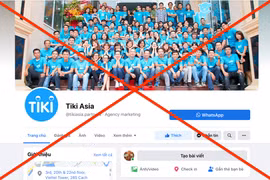 Một trang tuyển dụng giả mạo Tiki trên Facebook. (Ảnh chụp màn hình)