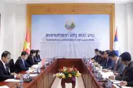 Quang cảnh cuộc hội đàm. (Ảnh: Phạm Kiên/TTXVN)