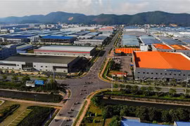 Khu công nghiệp Vân Trung (Bắc Giang) đang nhộn nhịp trở lại. (Ảnh: Danh Lam/TTXVN)