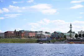 Một khu làng ở thành phố Kazan - thủ phủ của Cộng hòa Tatarstan thuộc Liên bang Nga. (Ảnh: Duy Trinh/TTXVN)