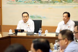 Chủ tịch Quốc hội Trần Thanh Mẫn phát biểu. (Ảnh: An Đăng/TTXVN)
