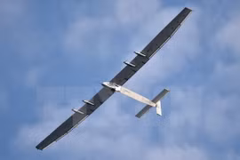 Máy bay năng lượng Mặt Trời Solar Impulse 2. (Nguồn: AFP/TTXVN) 