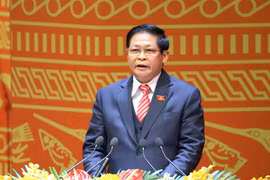 Đồng chí Phạm Xuân Đương, Ủy viên Trung ương Đảng, Phó Trưởng ban thường trực Ban Kinh tế Trung ương trình bày tham luận. (Ảnh: TTXVN)