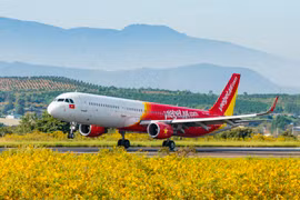 Máy bay của Hãng hàng không Vietjet Air. (Ảnh: PV/Vietnam+)